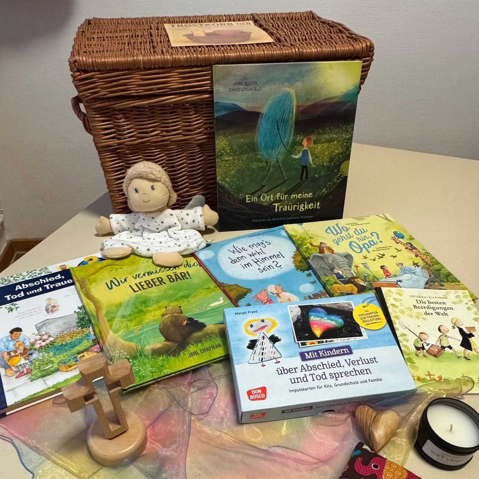 Gespendete Bücher und Spiele